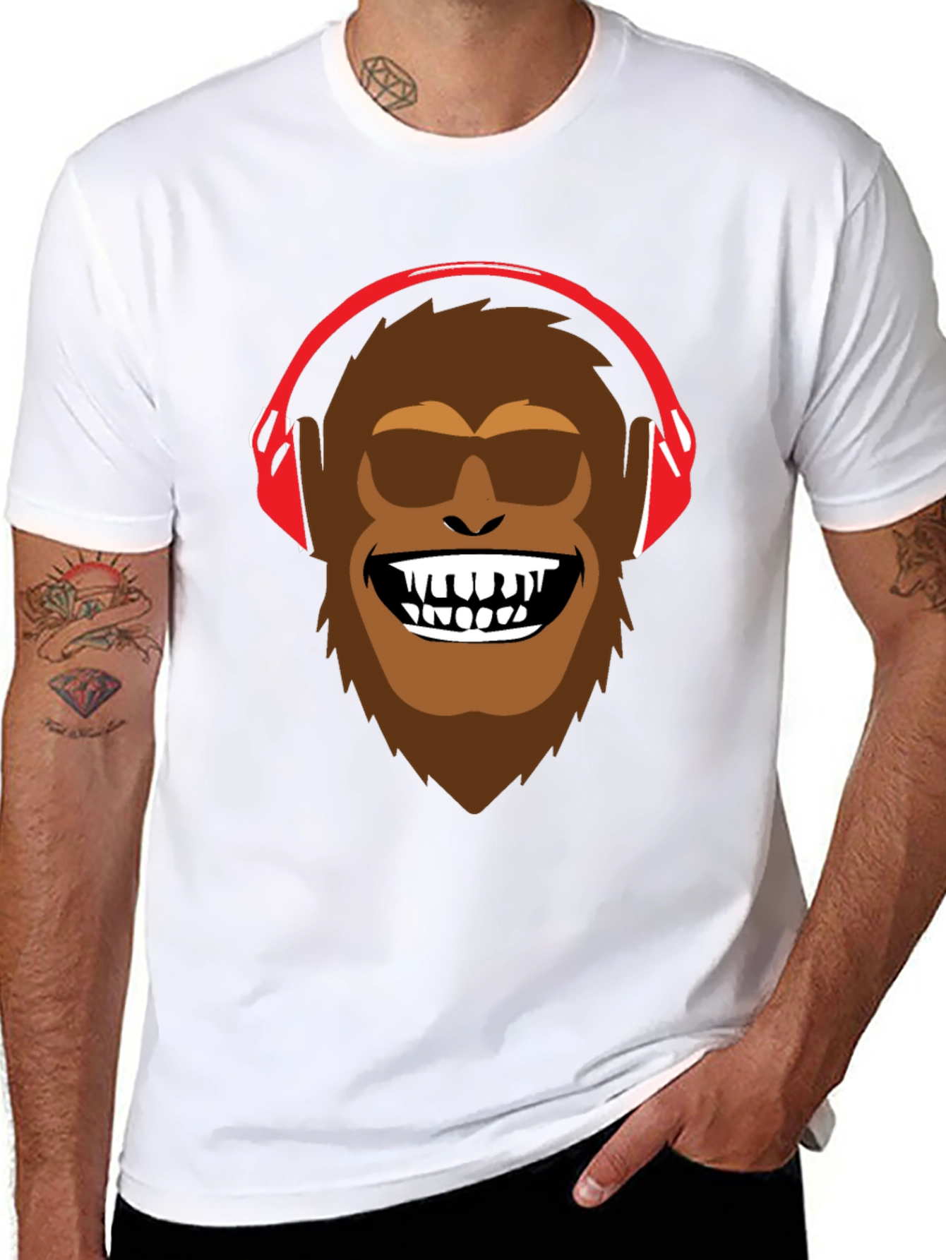 Bigfoot DJ Graphic Tee - Cool & Fun