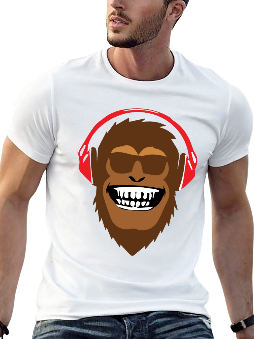 Bigfoot DJ Graphic Tee - Cool & Fun