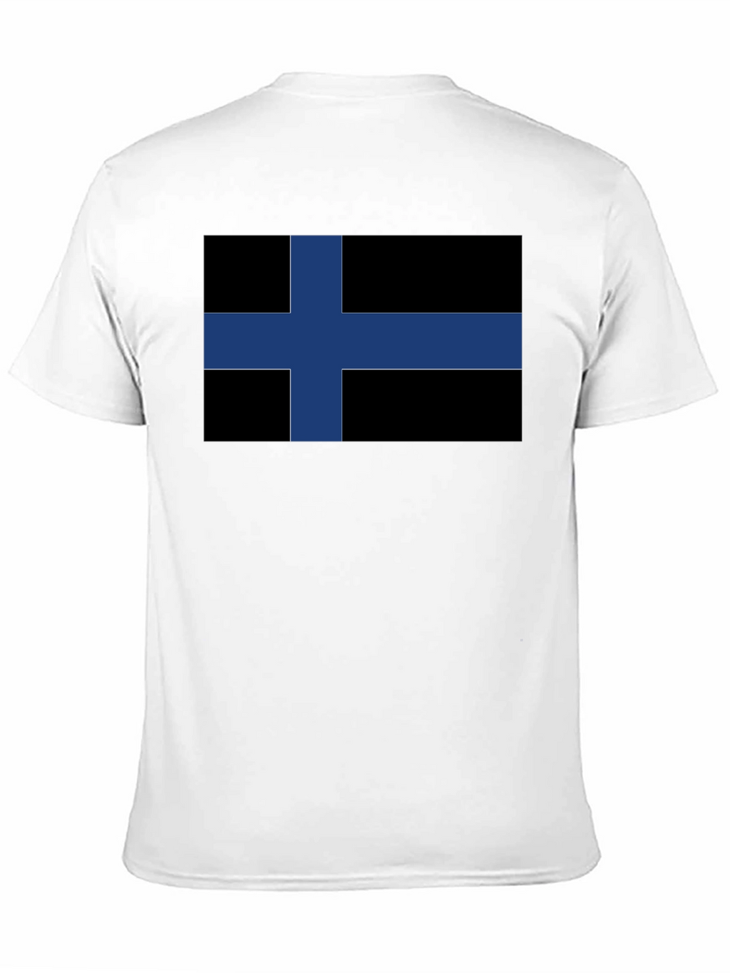 Black Finland Flag T-Shirt - Nordic Pride