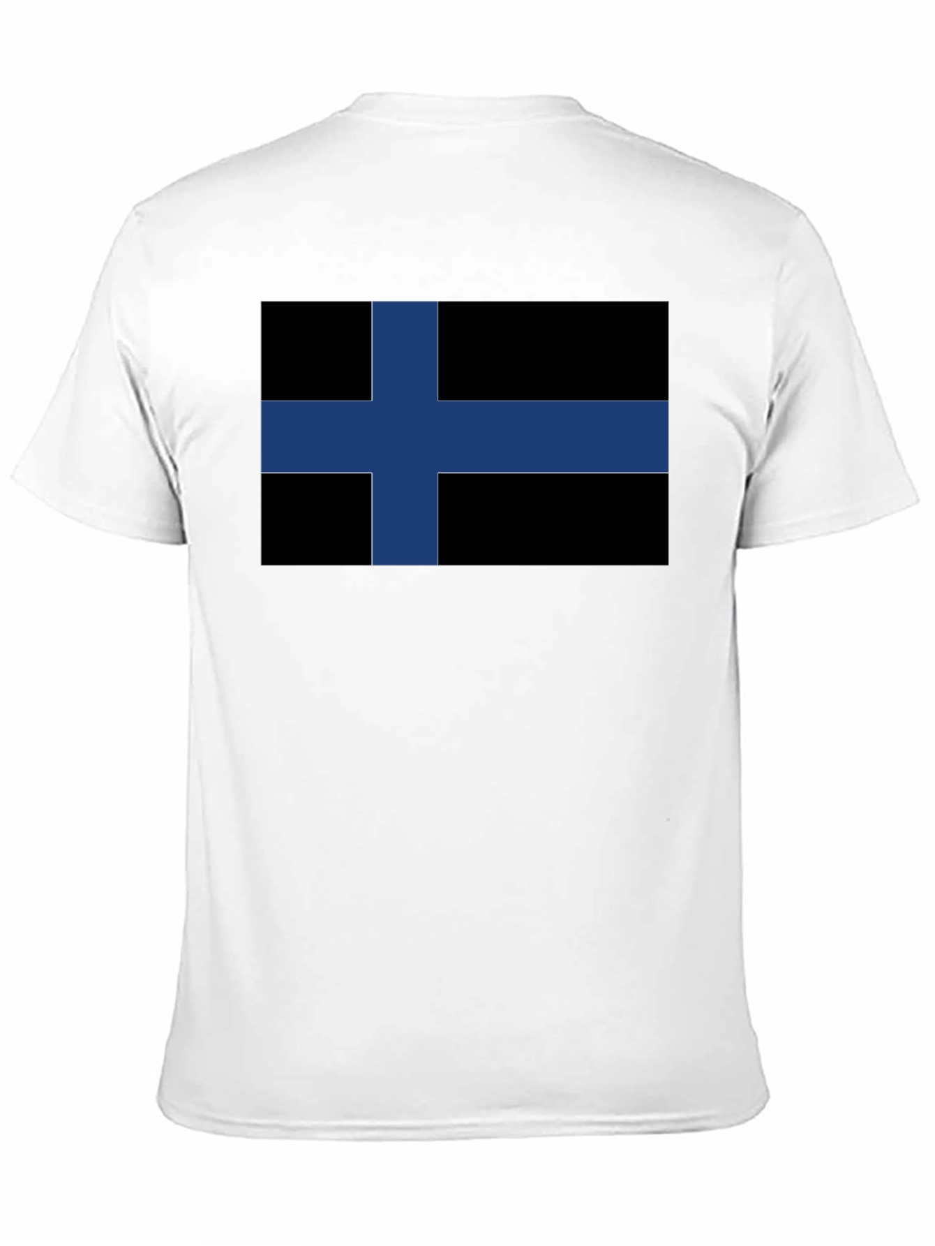 Black Finland Flag T-Shirt - Nordic Pride