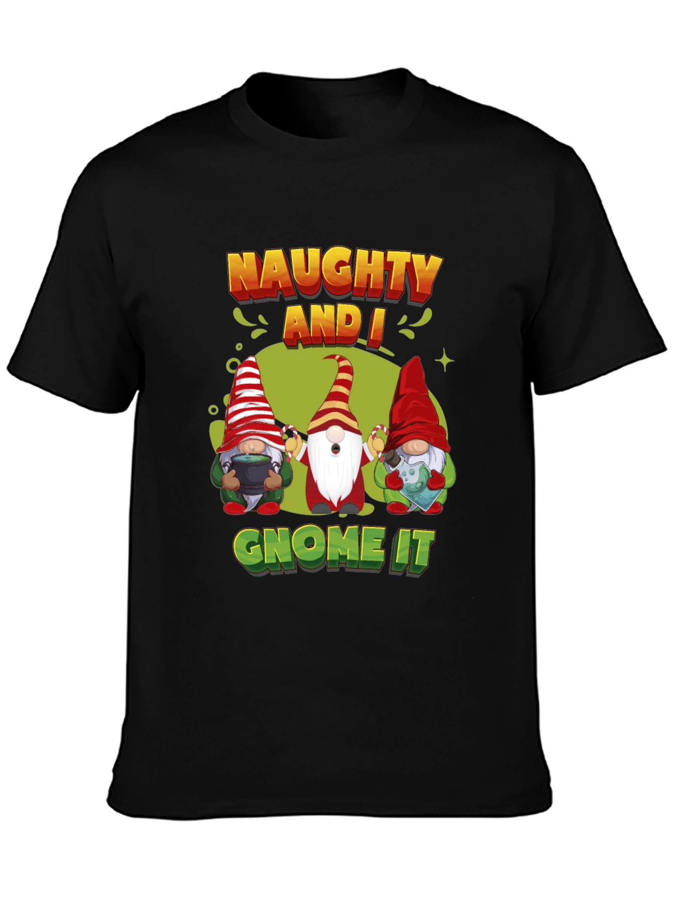Naughty Gnome Christmas T-Shirt