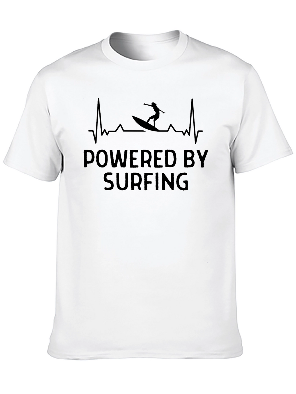 Powered by Surfing Black T-Shirt