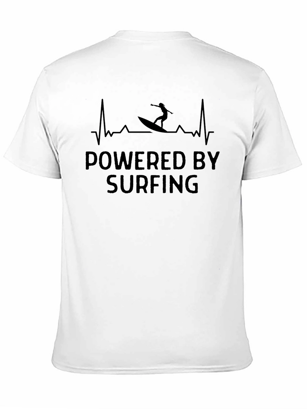 Powered by Surfing Black T-Shirt
