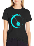 Zen Banjo Graphic Tee - Black Cotton T-Shirt