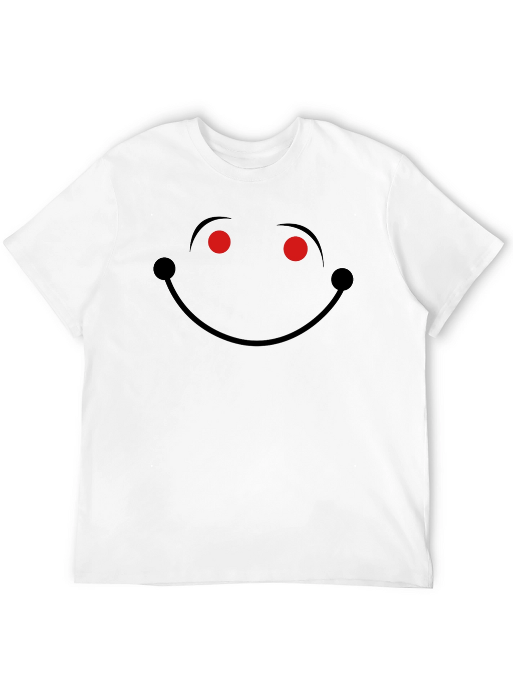 Mens Black Evil Smile Graphic T-Shirt