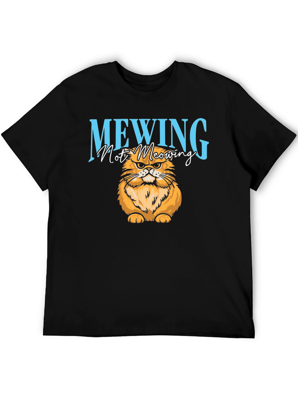 Mewing Cat Graphic T-Shirt