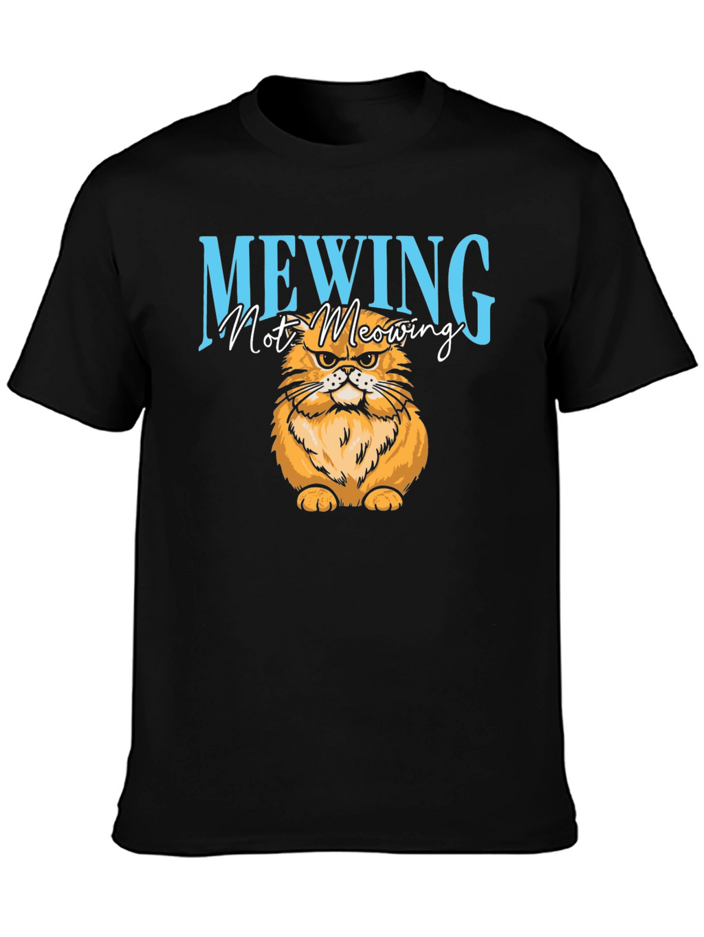 Mewing Cat Graphic T-Shirt