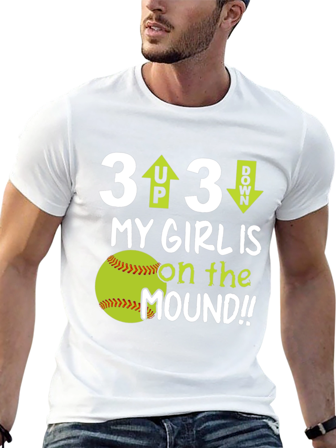 3 Up 3 Down Softball T-Shirt