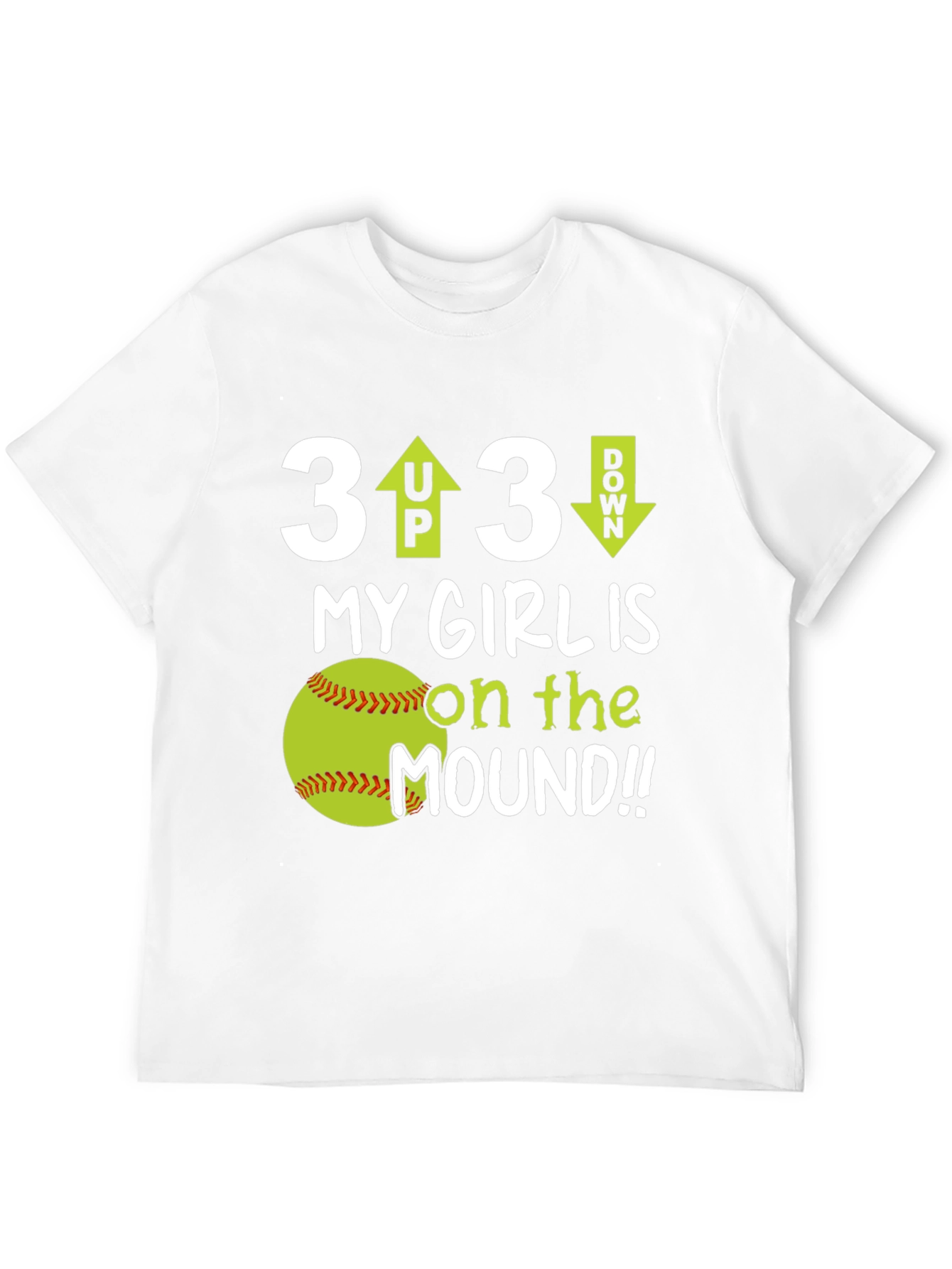 3 Up 3 Down Softball T-Shirt