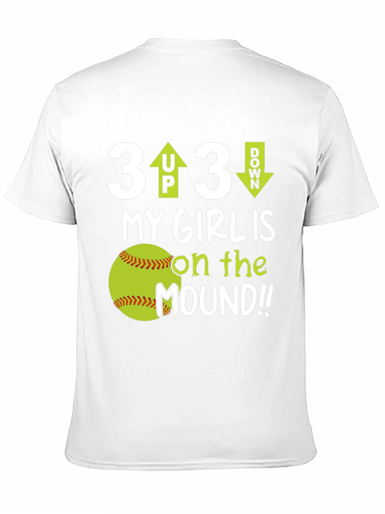 3 Up 3 Down Softball T-Shirt