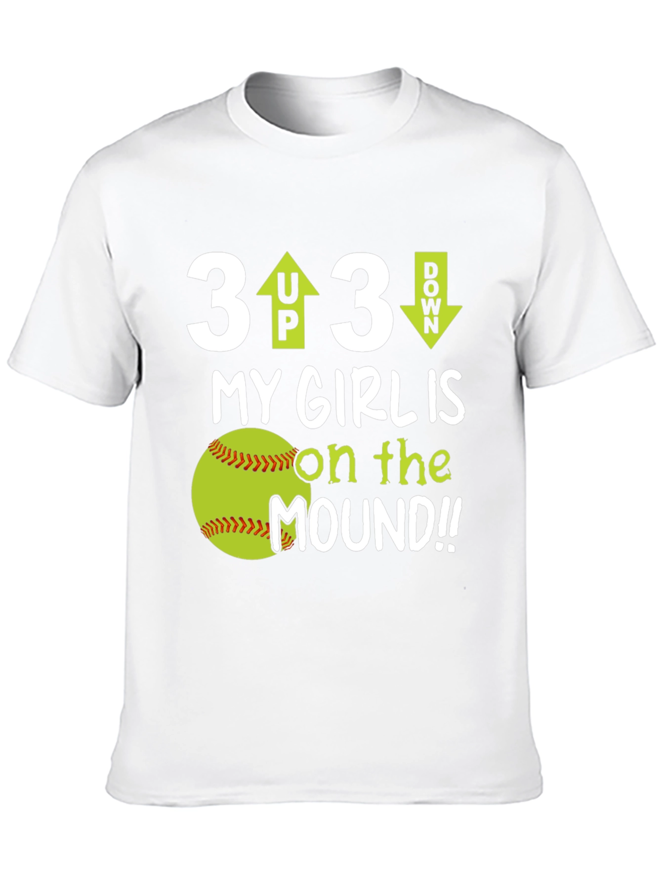 3 Up 3 Down Softball T-Shirt
