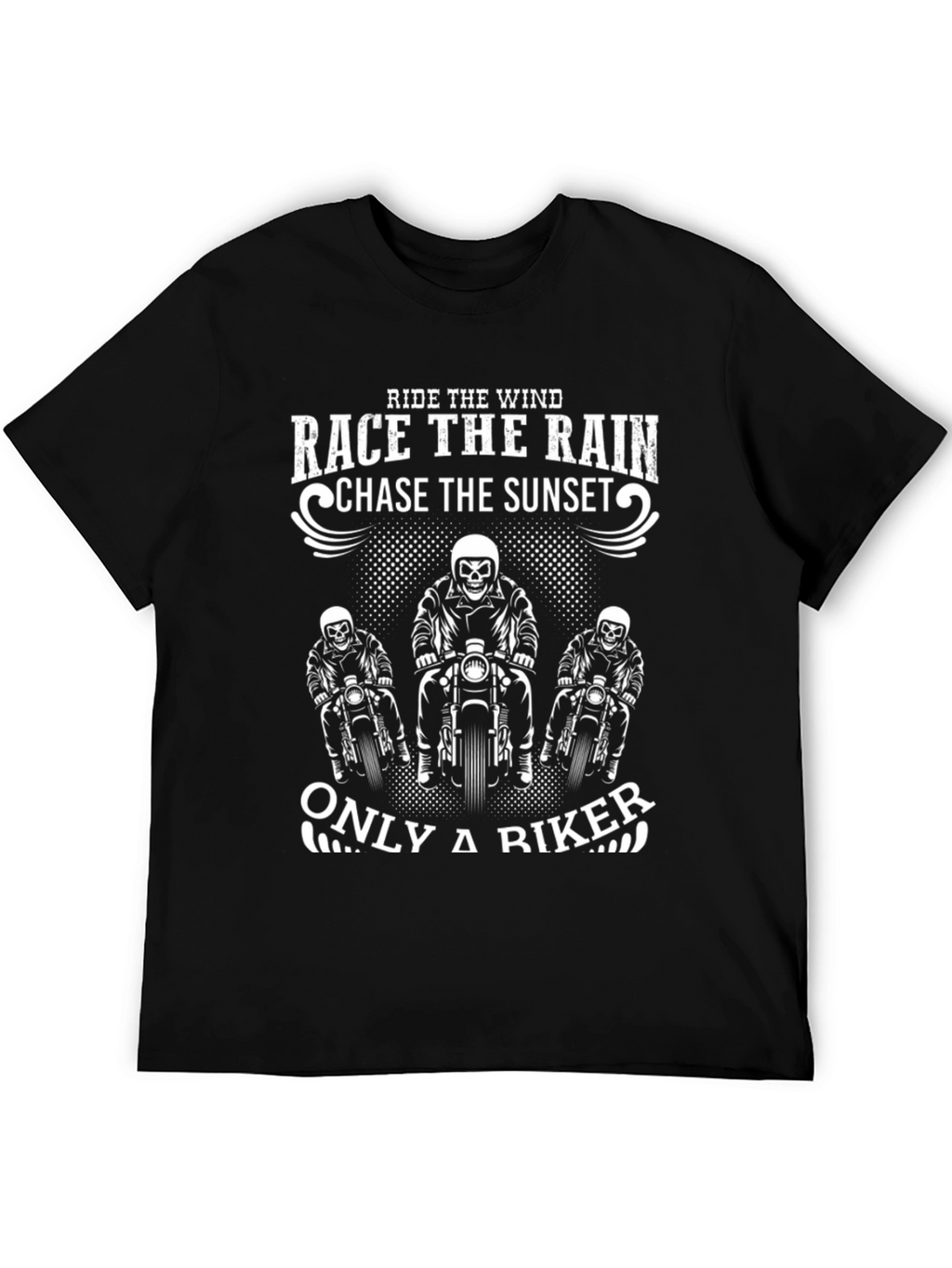 Biker T-Shirt - Ride The Wind Chase The Sunset