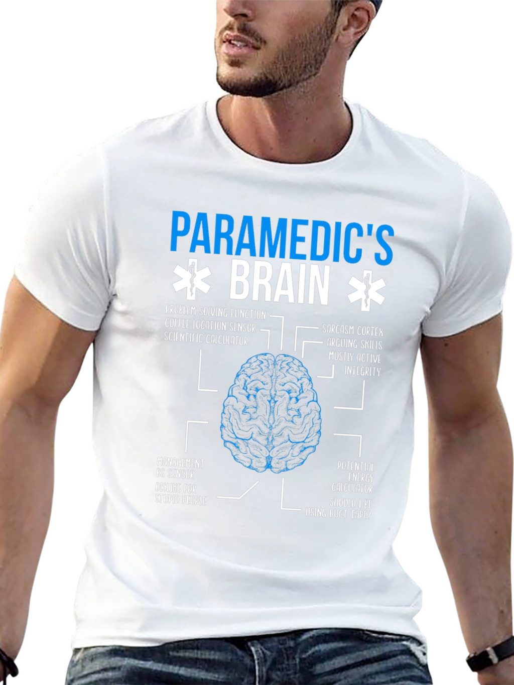 Paramedics Brain T-Shirt - Funny EMT Medical Gift