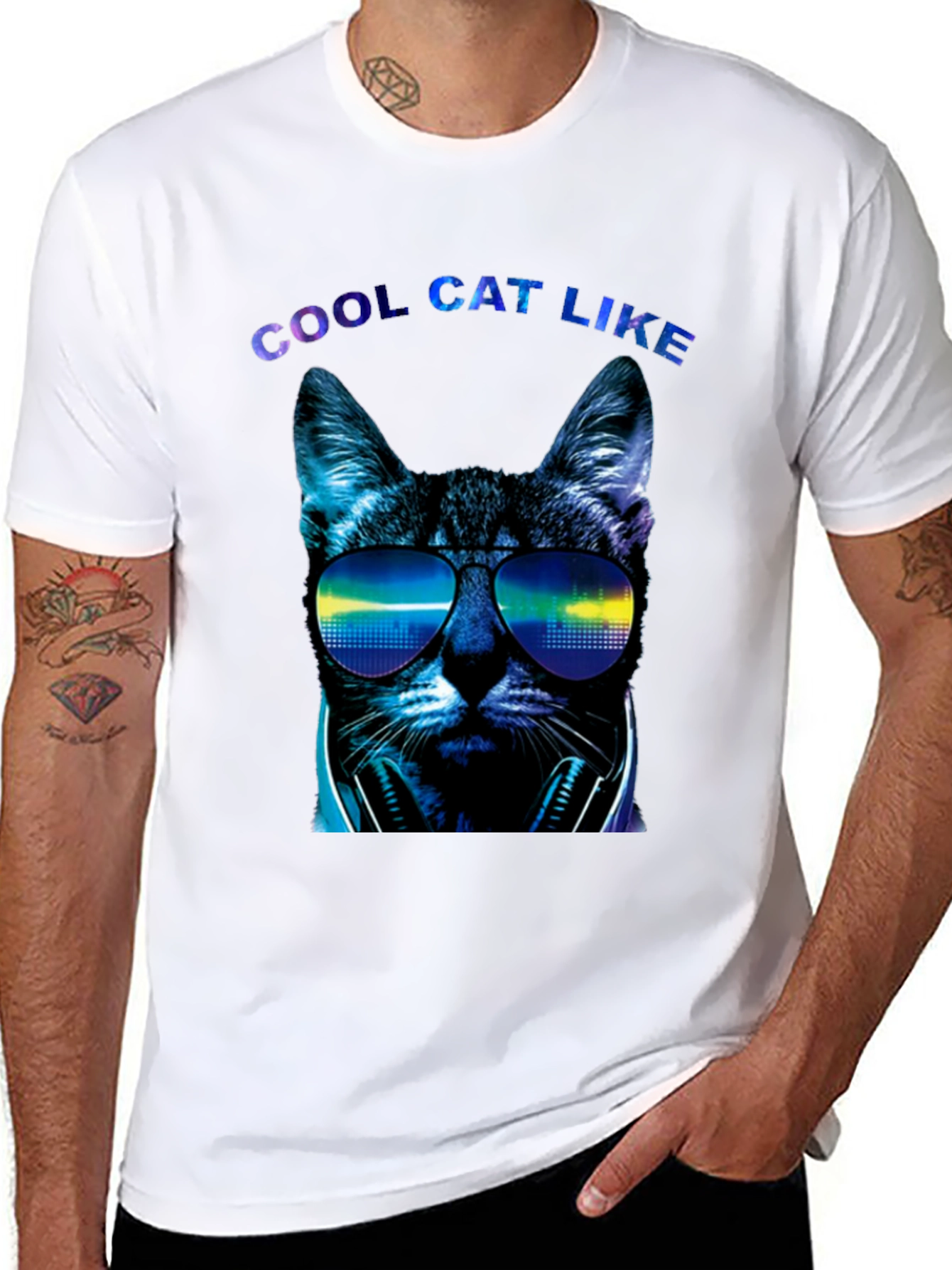 Cool Cat Like Graphic Tee