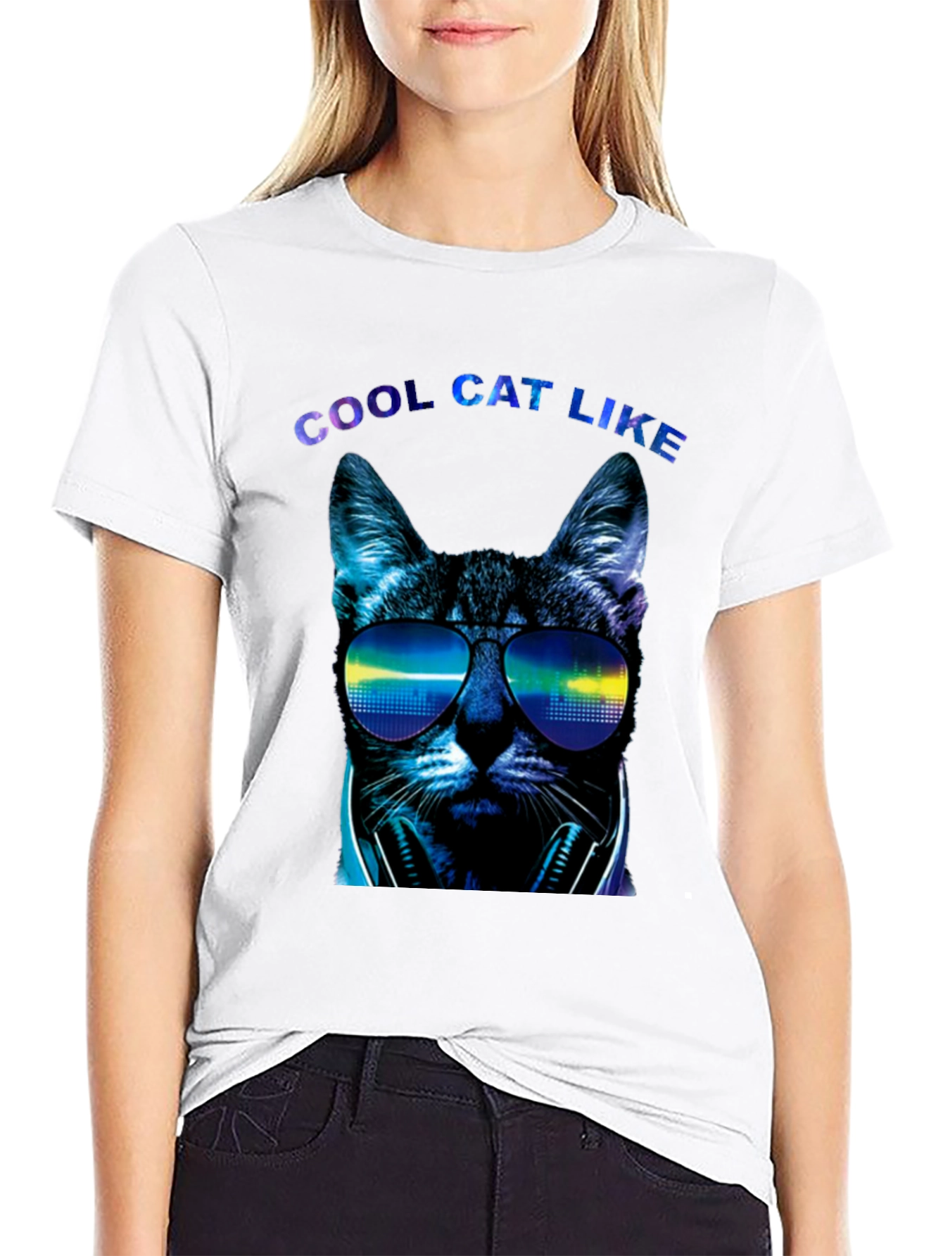 Cool Cat Like Graphic Tee