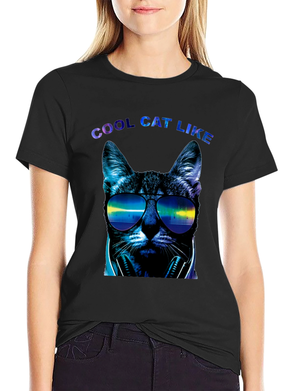 Cool Cat Like Graphic Tee