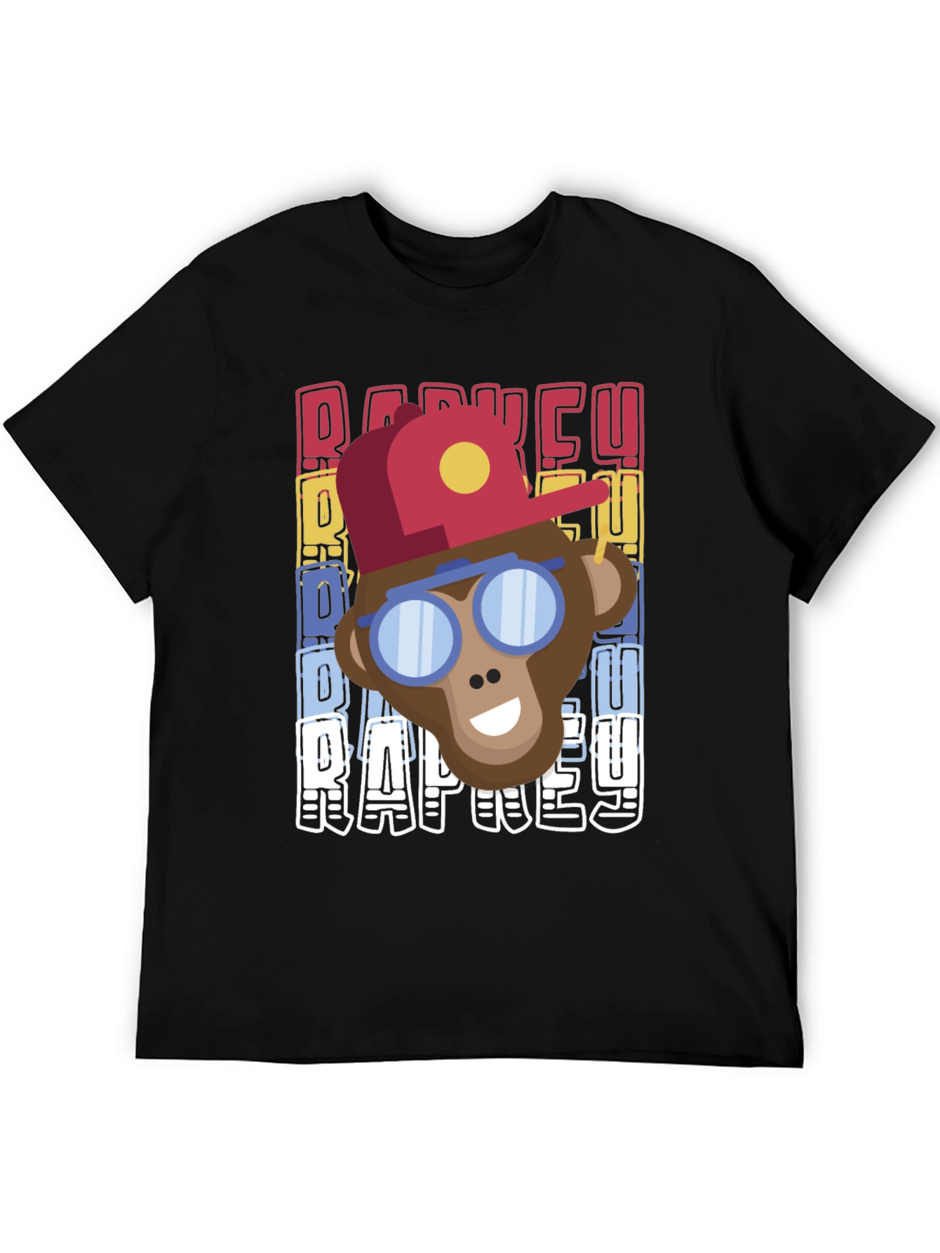 Retro Rap Monkey T-Shirt Cool Graphic Tee