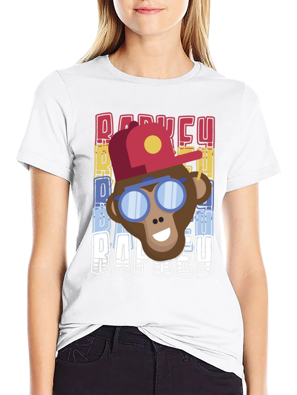 Retro Rap Monkey T-Shirt Cool Graphic Tee