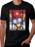 Retro Rap Monkey T-Shirt Cool Graphic Tee