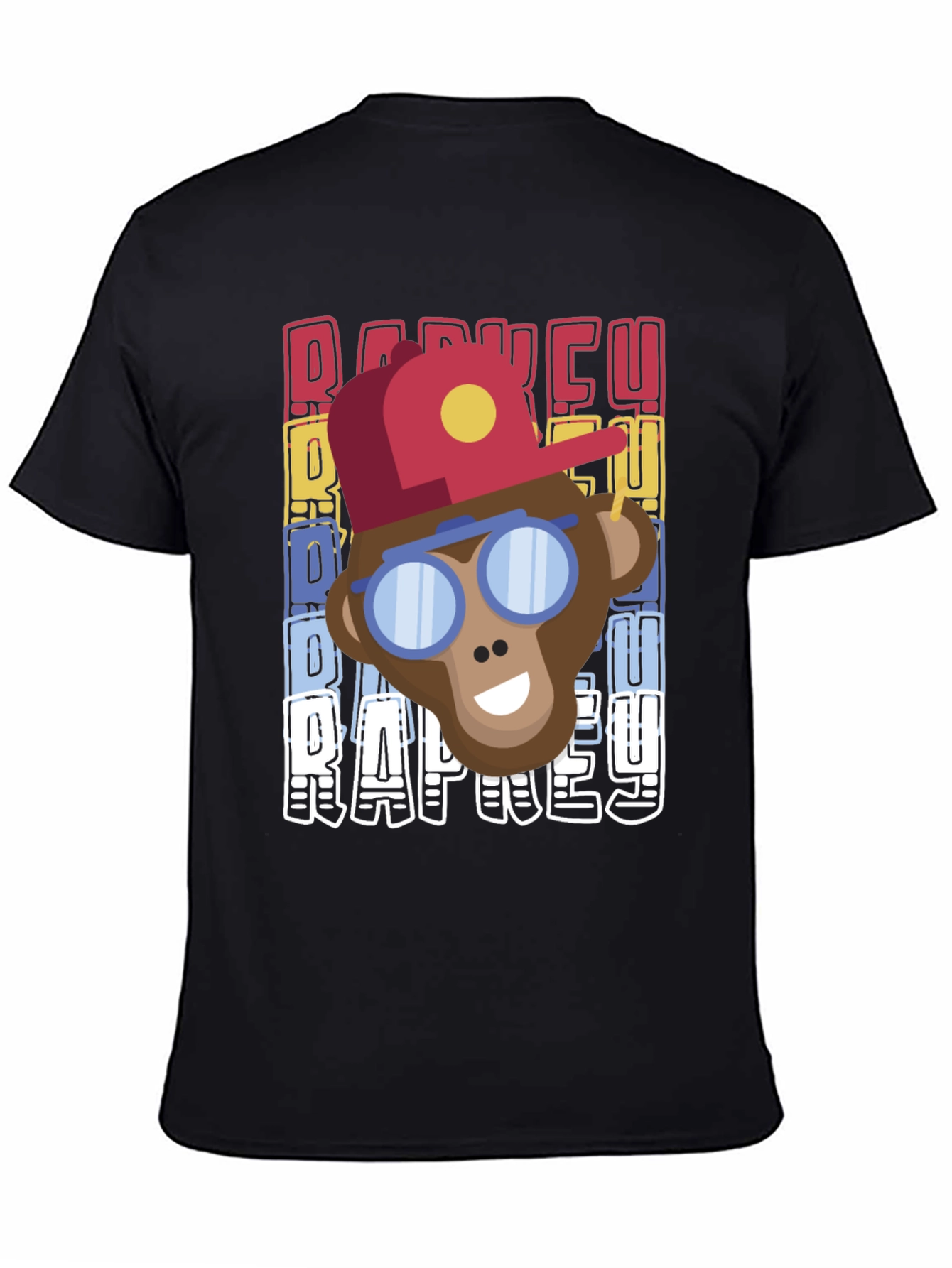 Retro Rap Monkey T-Shirt Cool Graphic Tee