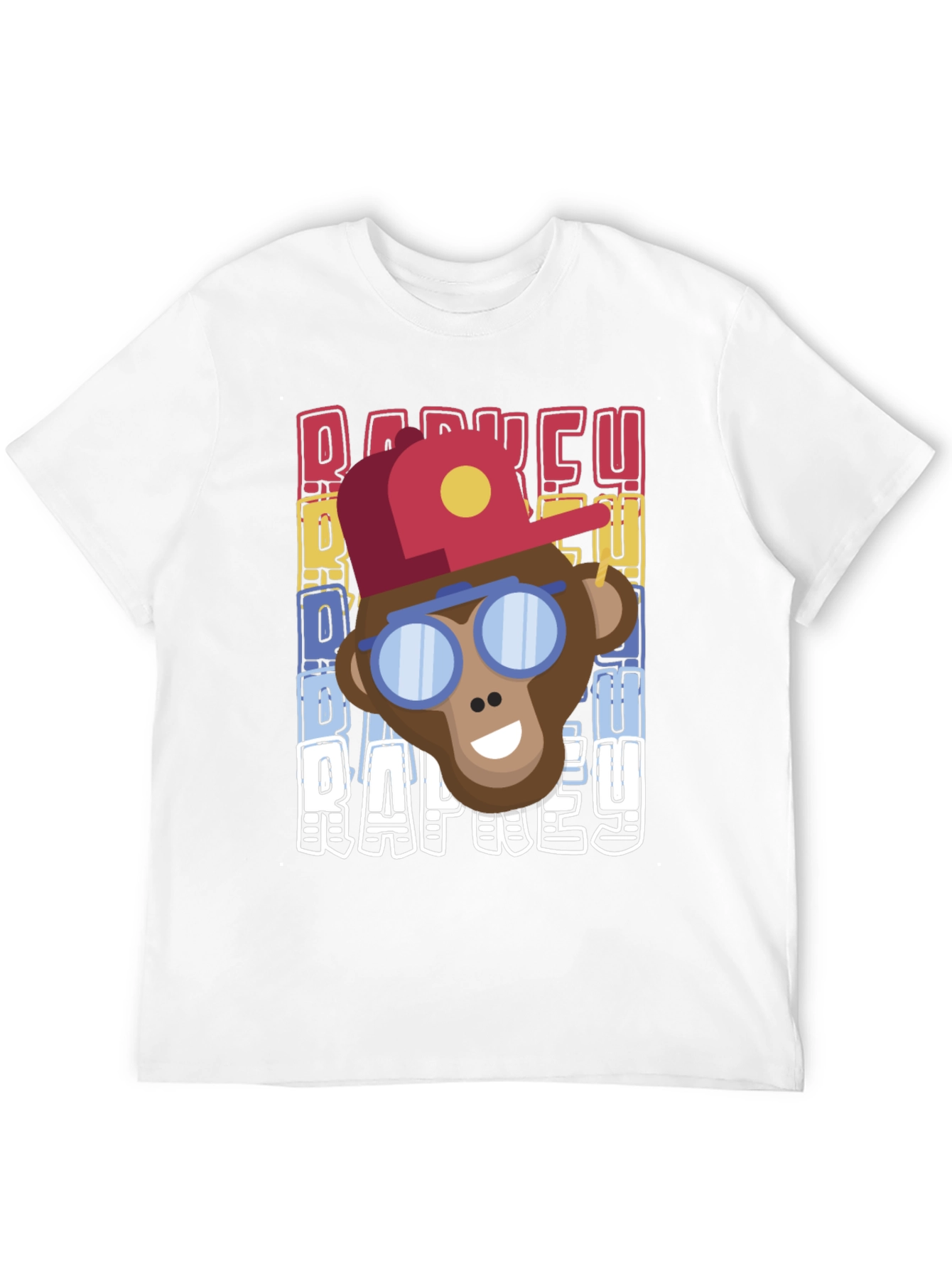 Retro Rap Monkey T-Shirt Cool Graphic Tee