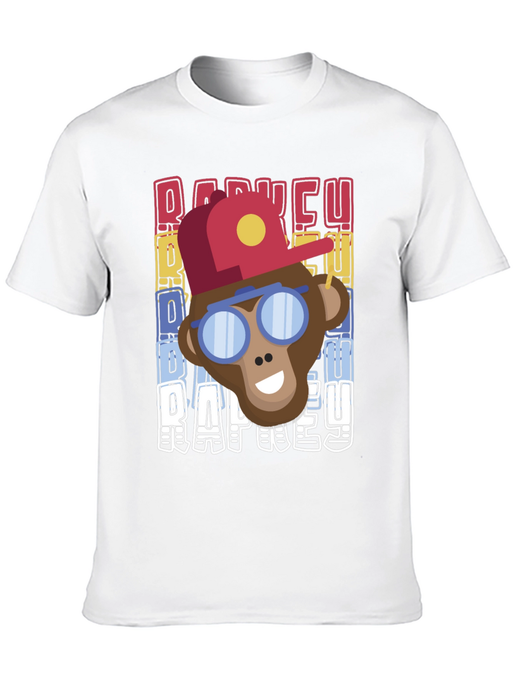 Retro Rap Monkey T-Shirt Cool Graphic Tee