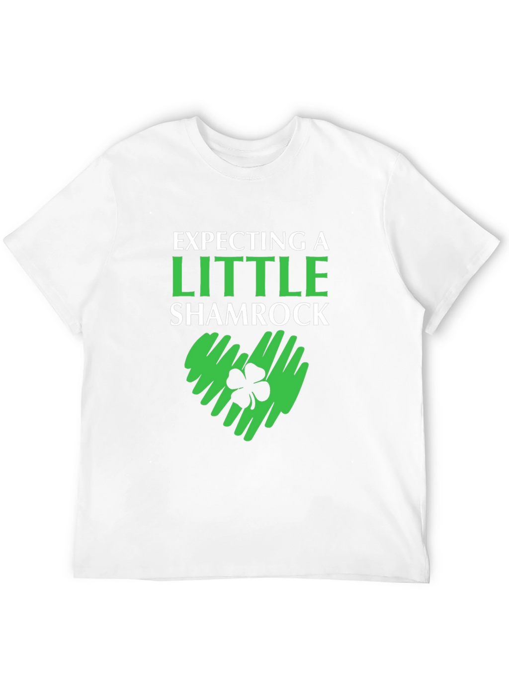Expecting a Little Shamrock St. Patricks Day Tee