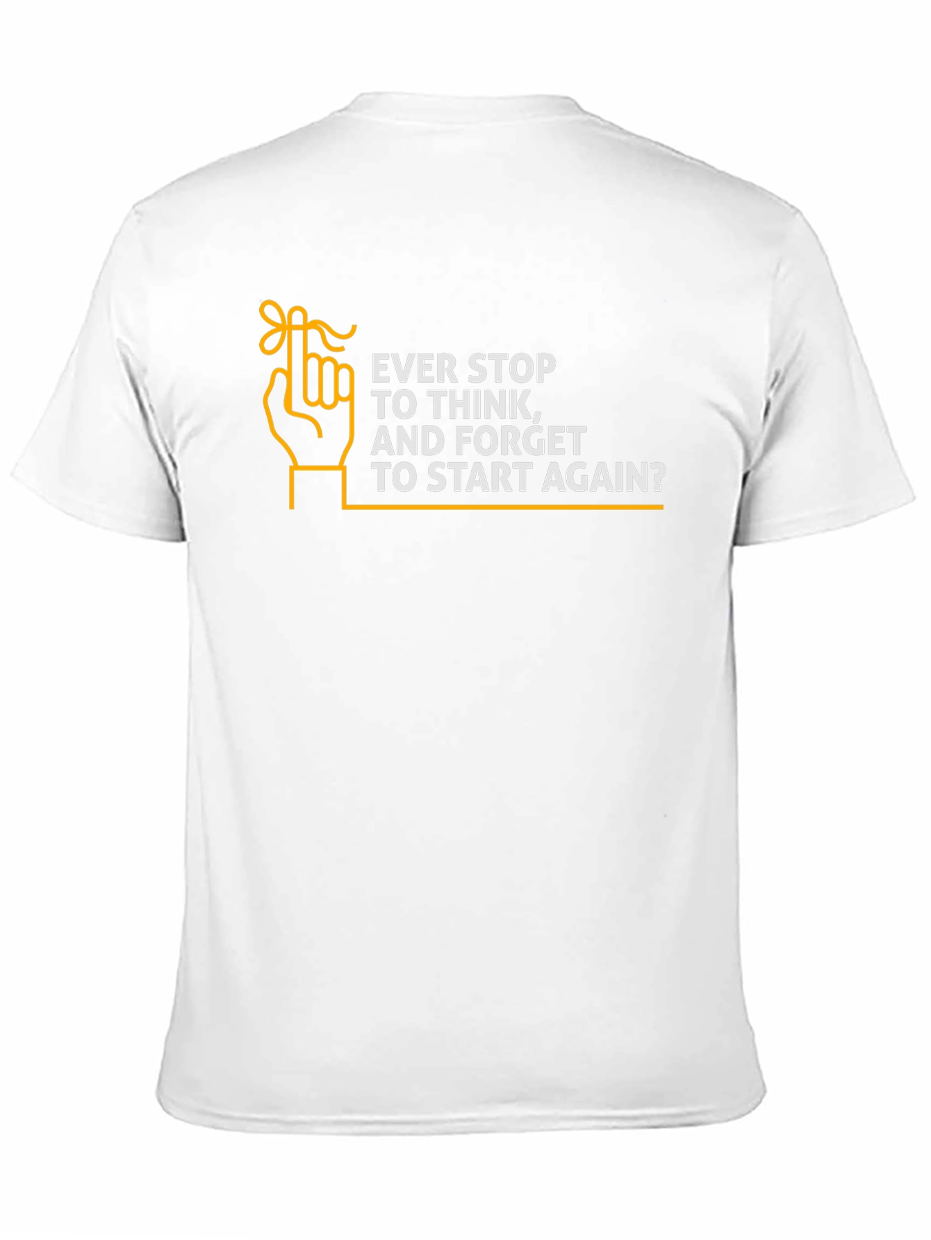 Ever Stop to Think Mens Black T-Shirt