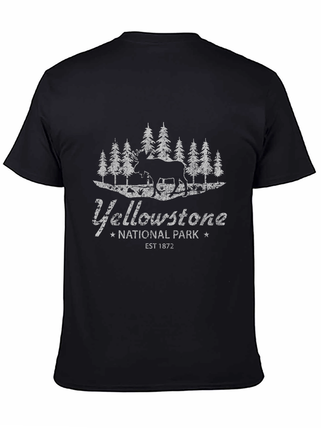 Yellowstone National Park Black Graphic Tee