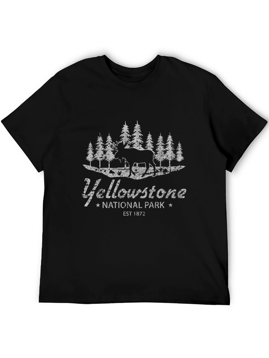 Yellowstone National Park Black Graphic Tee