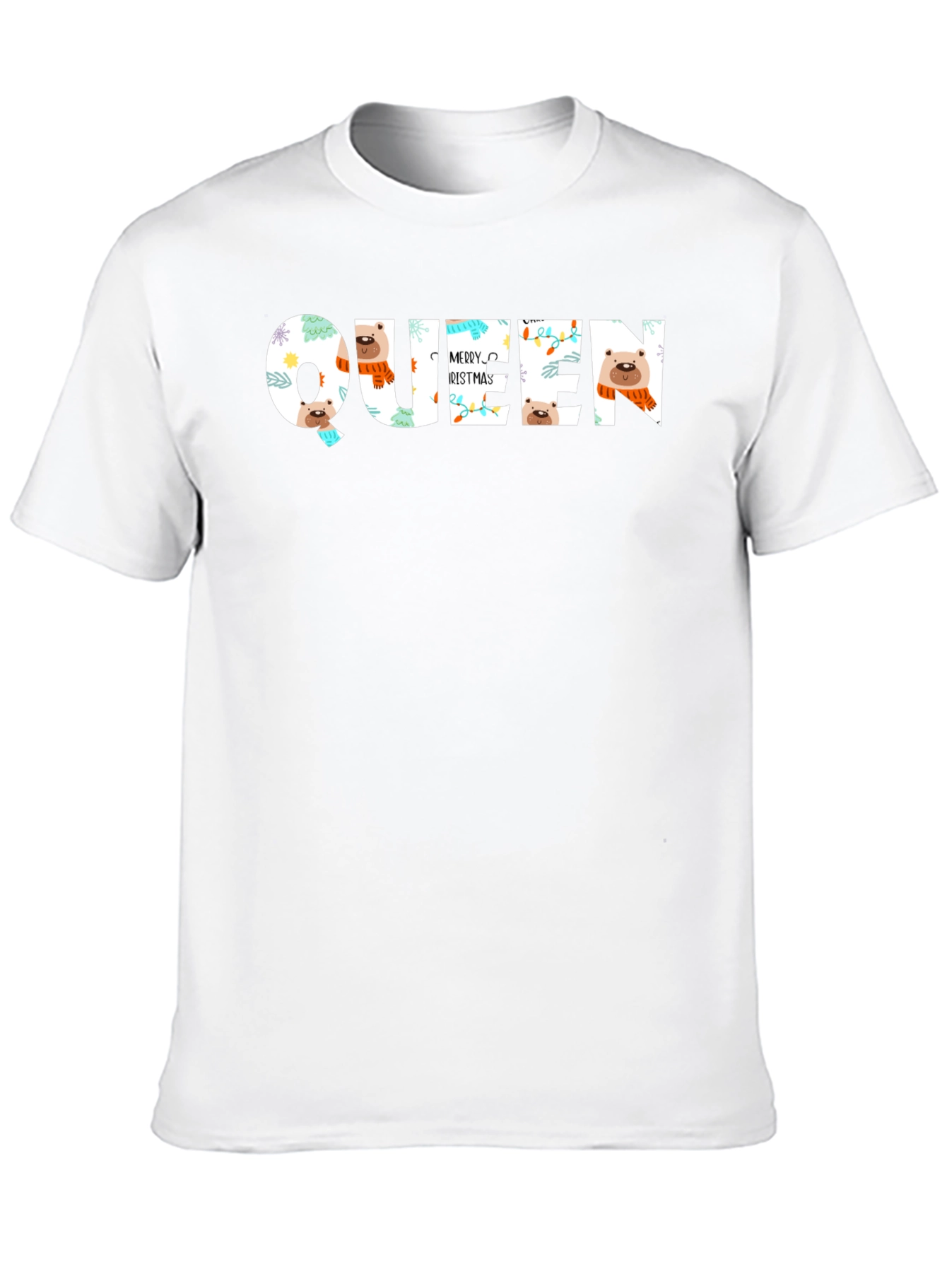 Queen Merry Christmas Graphic T-Shirt