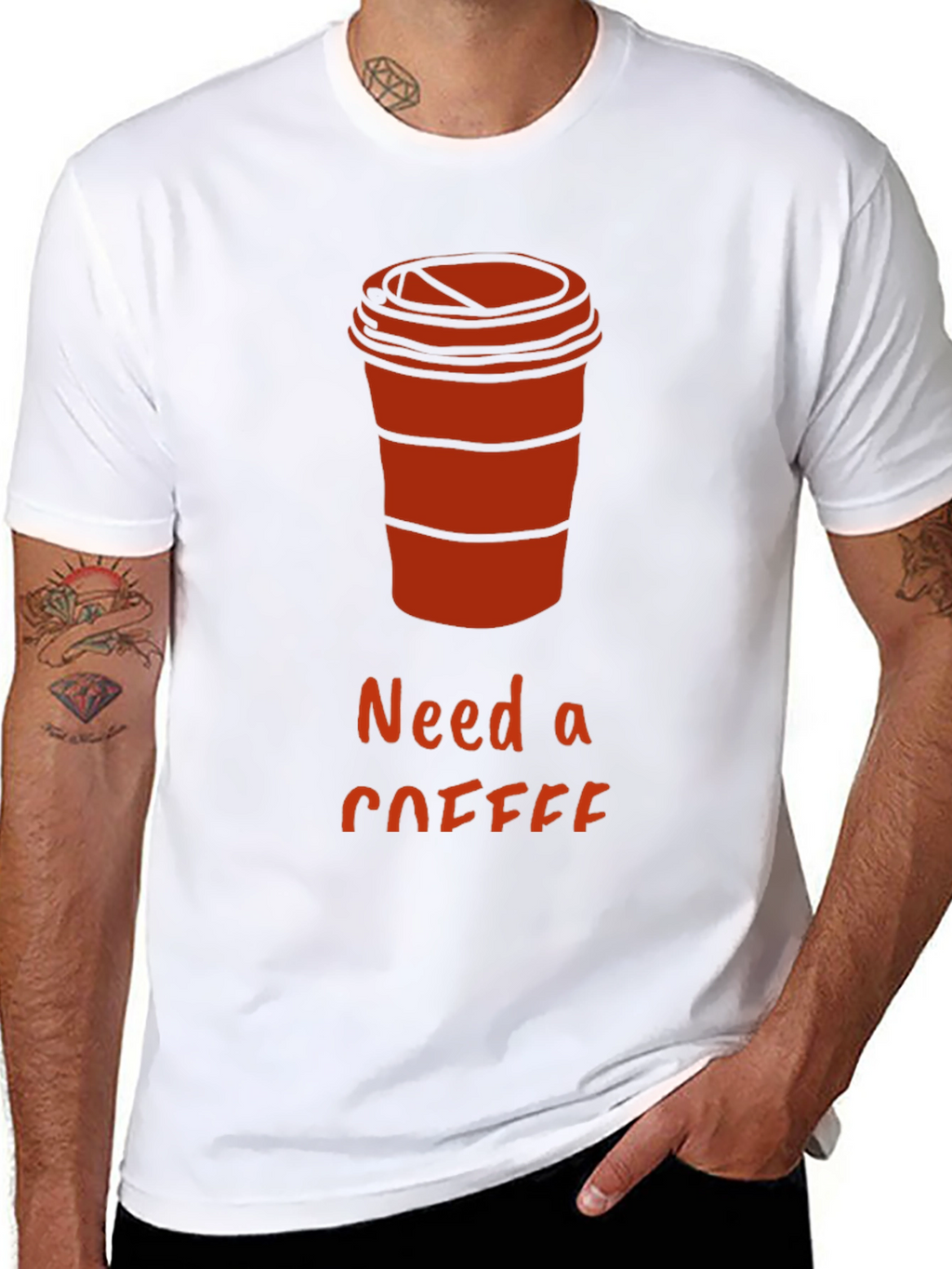 Need a Coffee T-Shirt - Casual Black Tee