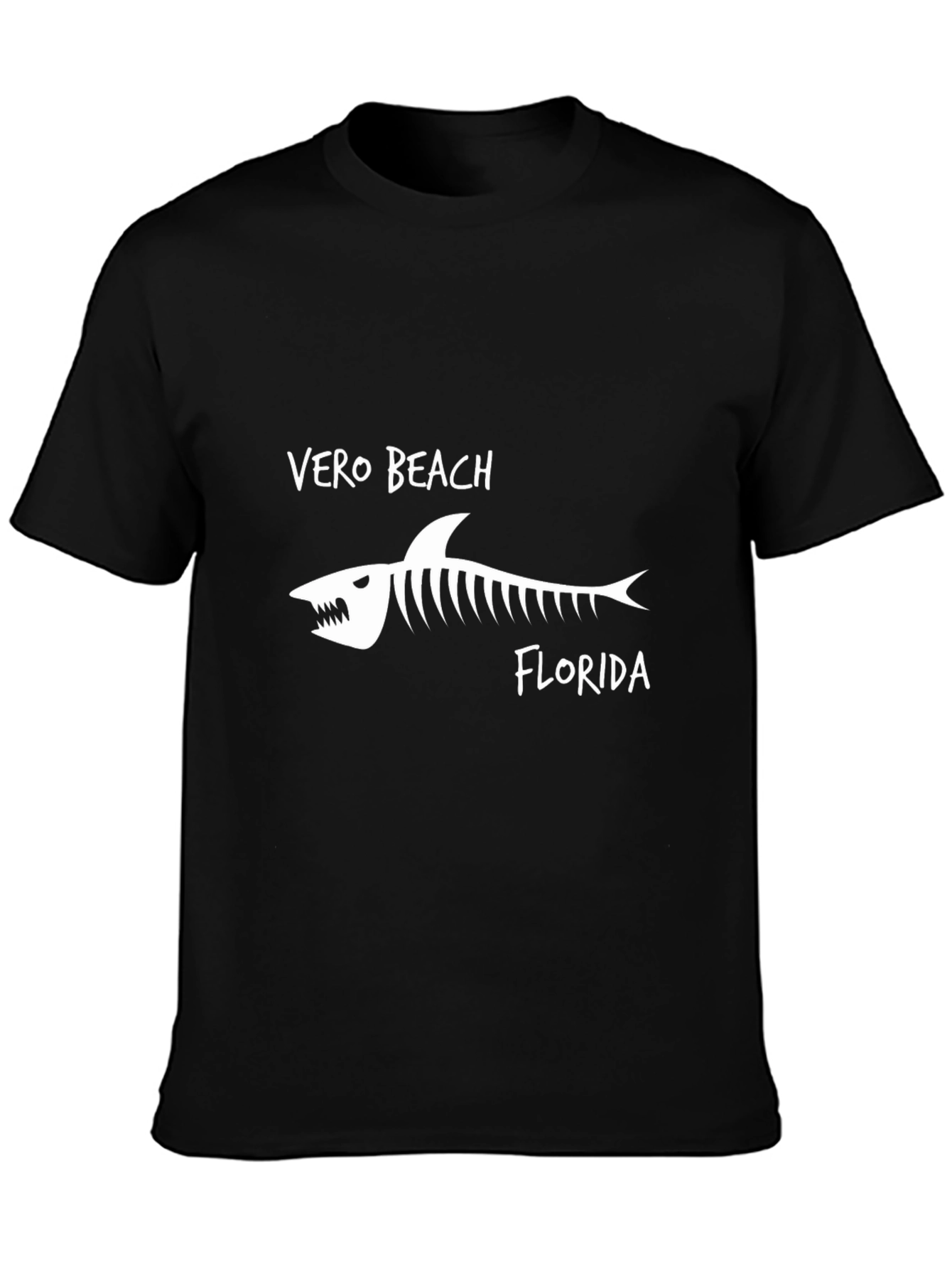 Vero Beach Florida Shark Skeleton Graphic T-Shirt