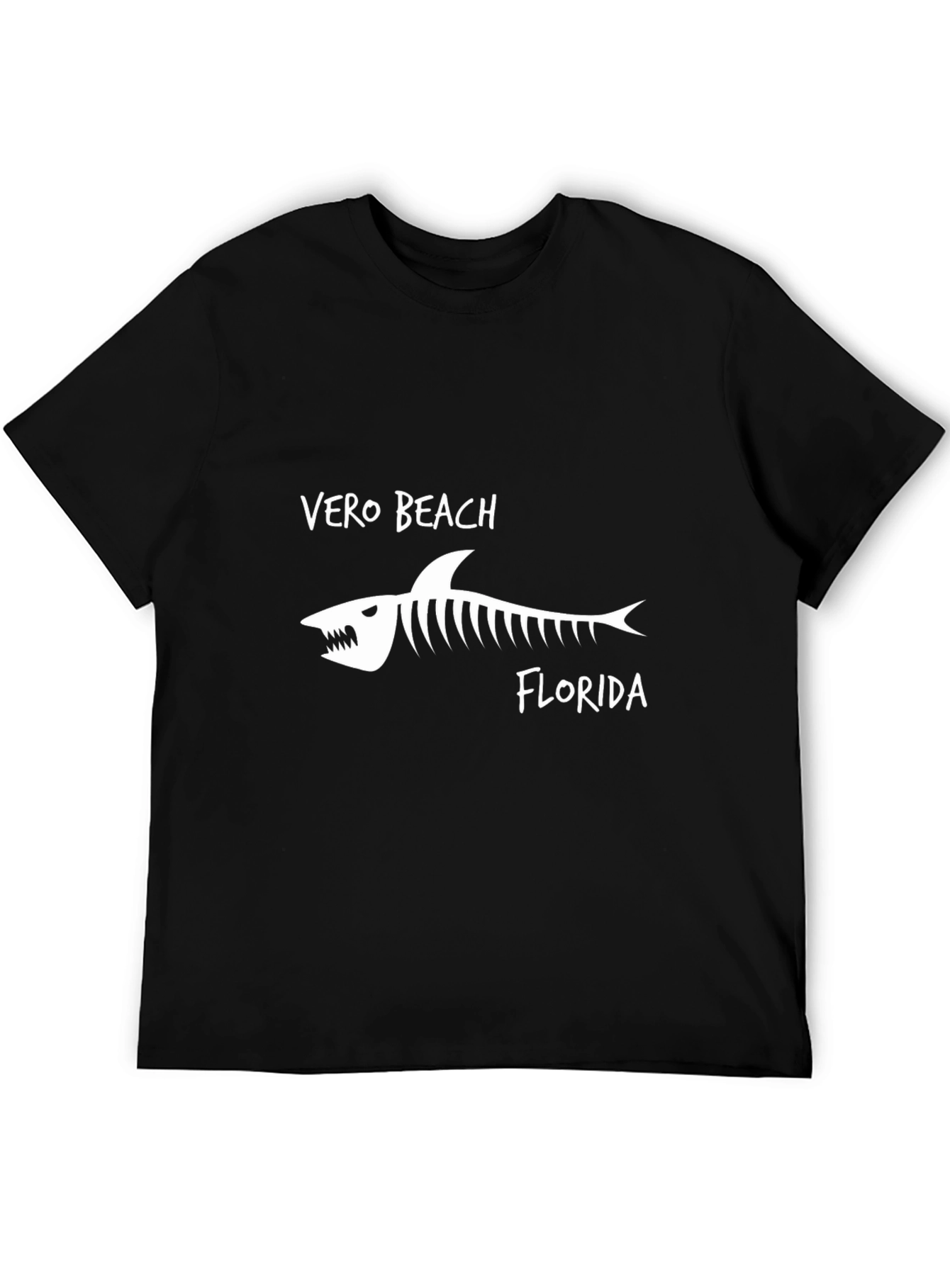 Vero Beach Florida Shark Skeleton Graphic T-Shirt