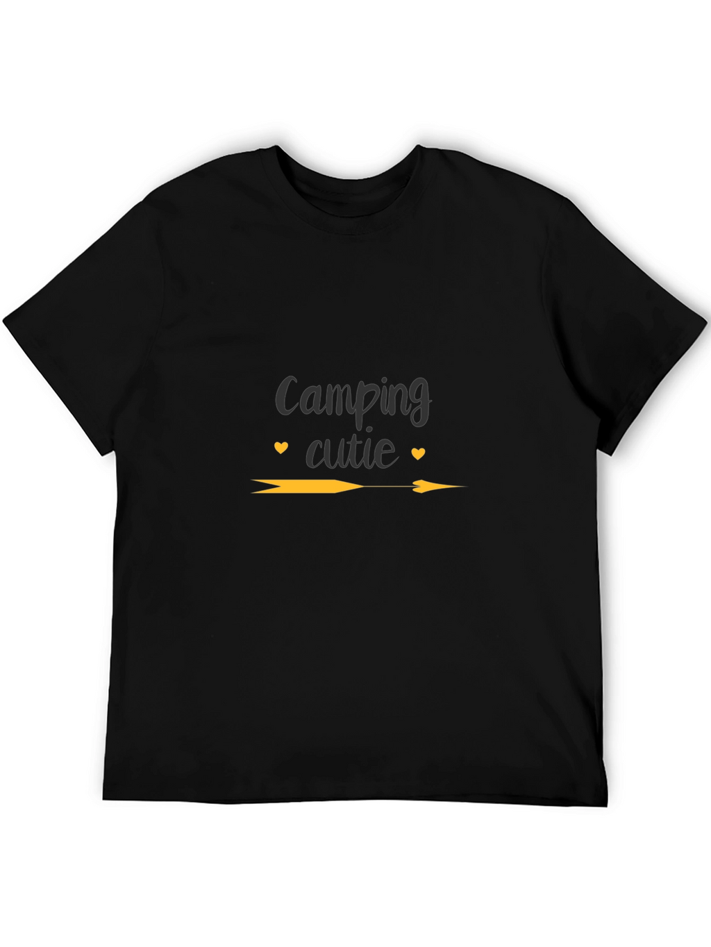 Camping Cutie Graphic Tee - Black Unisex T-Shirt