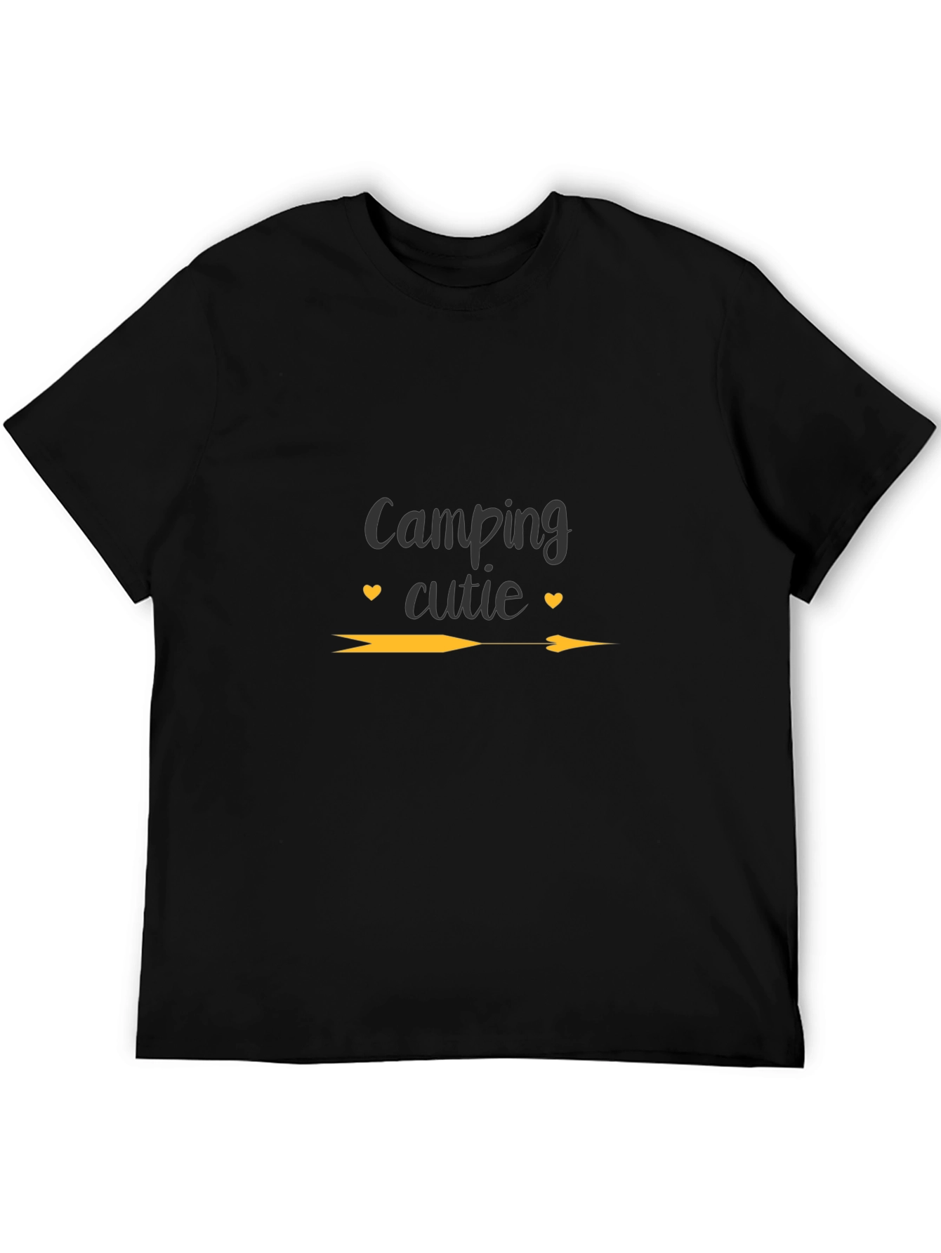 Camping Cutie Graphic Tee - Black Unisex T-Shirt