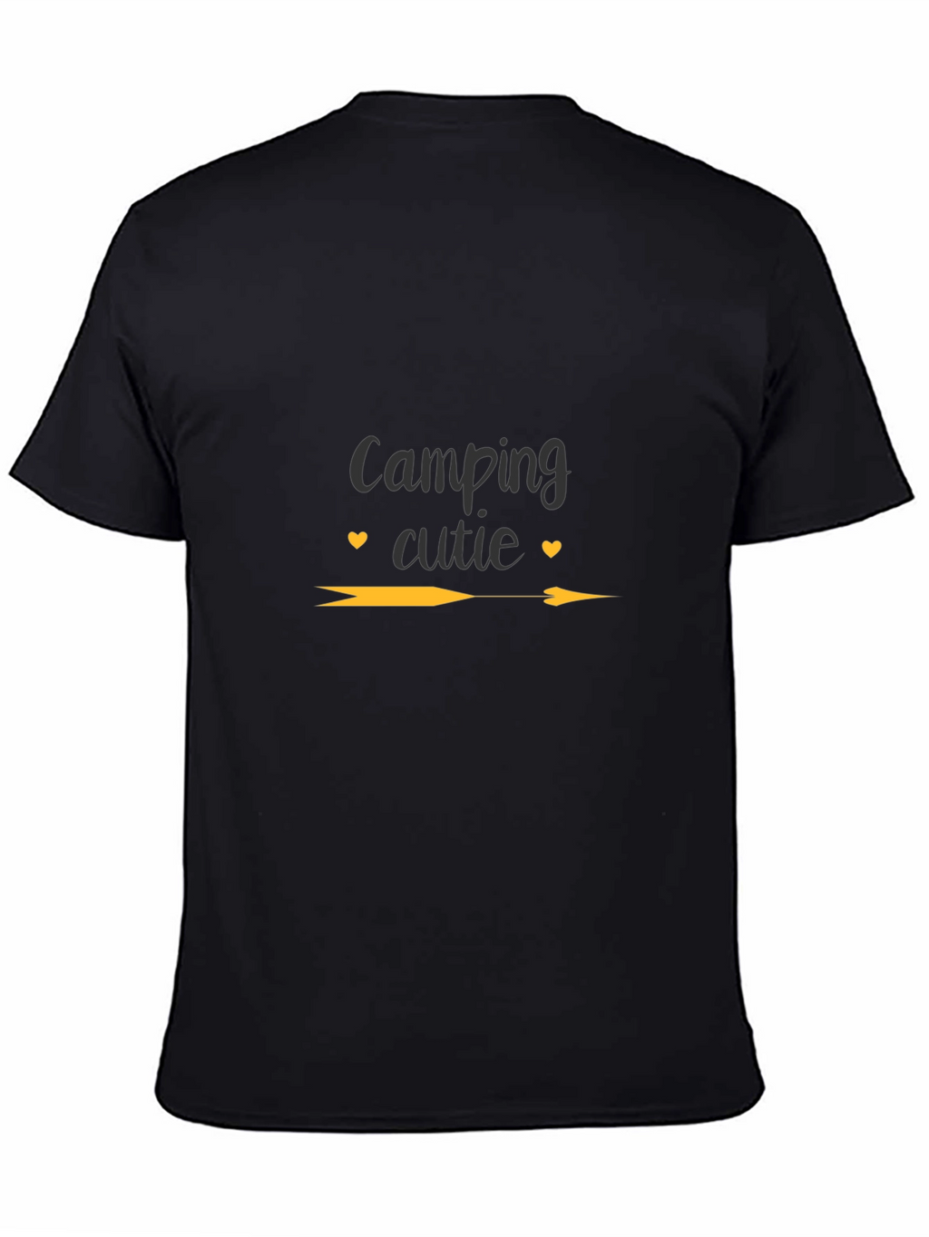 Camping Cutie Graphic Tee - Black Unisex T-Shirt
