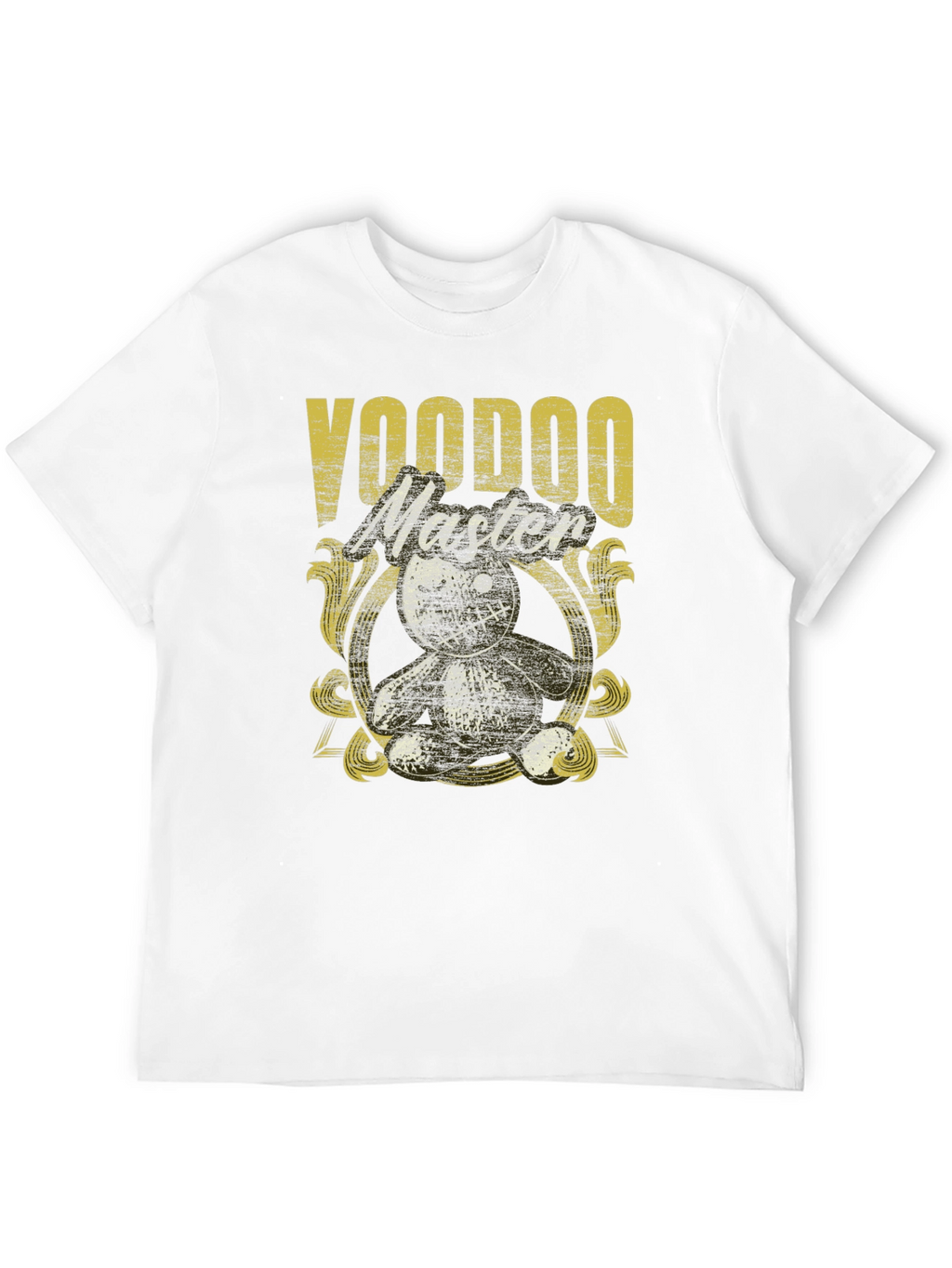 Voodoo Master Graphic Tee - Black Cotton T-Shirt