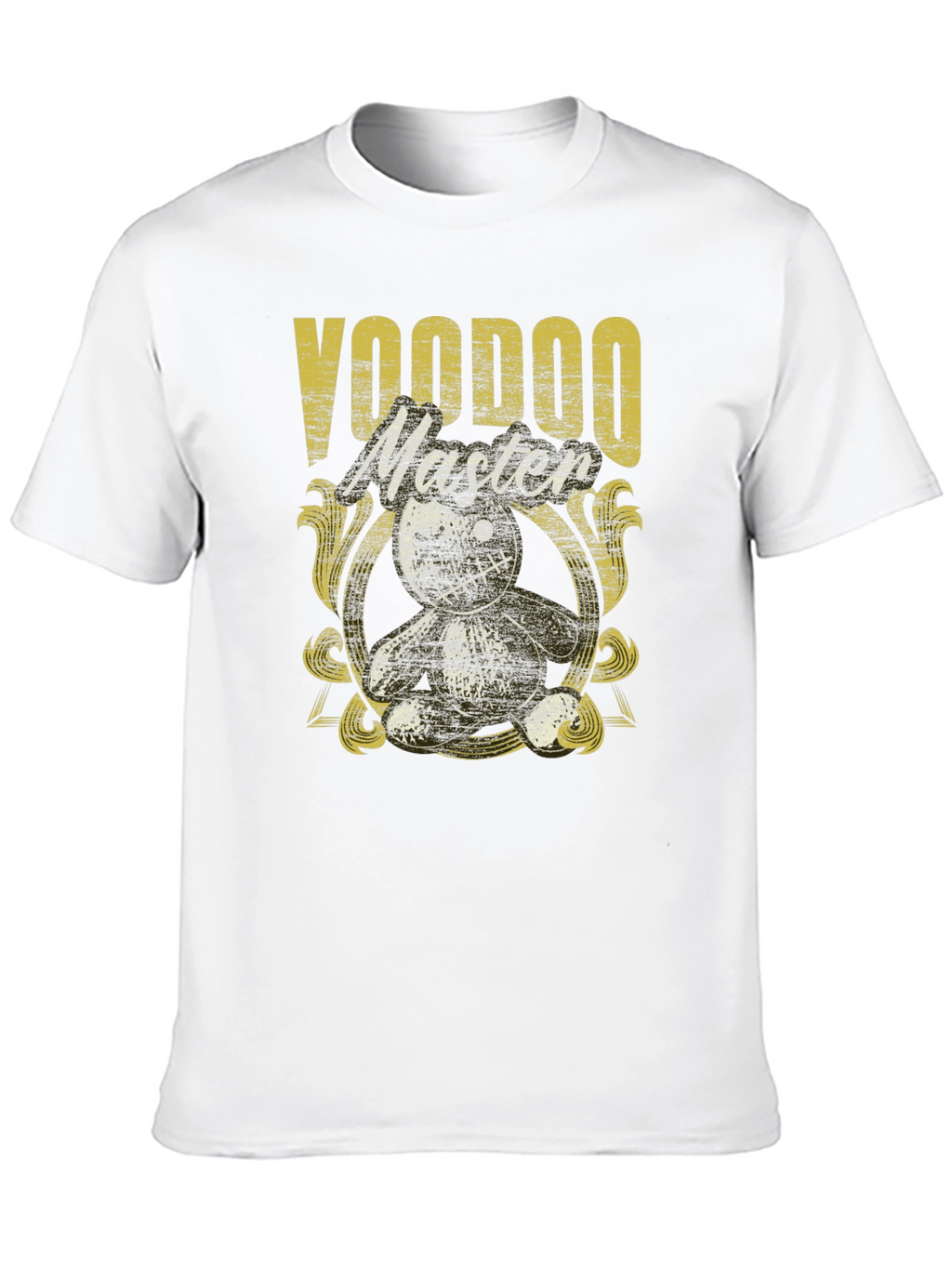 Voodoo Master Graphic Tee - Black Cotton T-Shirt