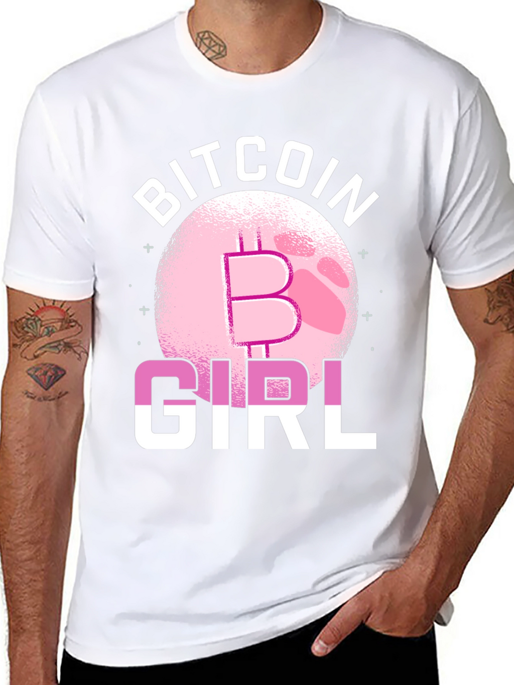 Bitcoin Girl Graphic T-Shirt - Crypto Fan Fashion
