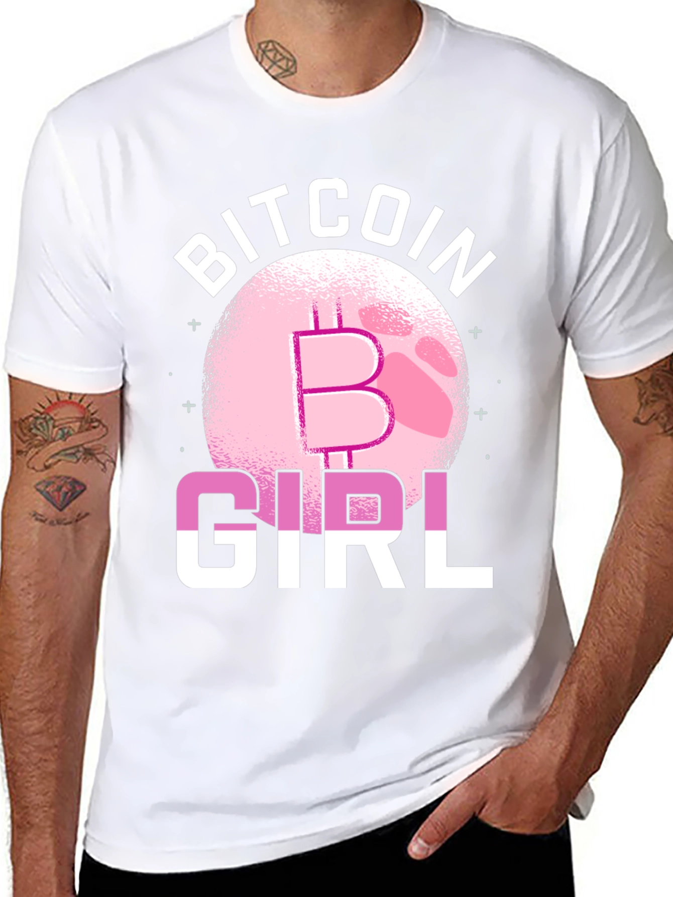 Bitcoin Girl Graphic T-Shirt - Crypto Fan Fashion