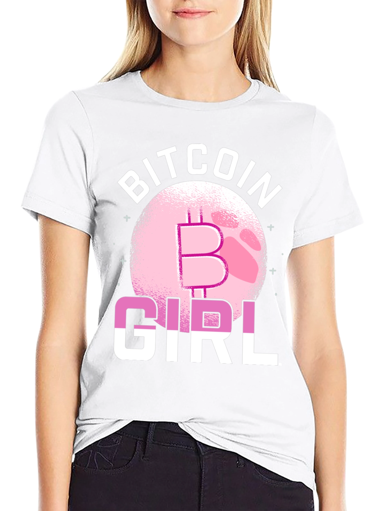 Bitcoin Girl Graphic T-Shirt - Crypto Fan Fashion