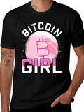 Bitcoin Girl Graphic T-Shirt - Crypto Fan Fashion