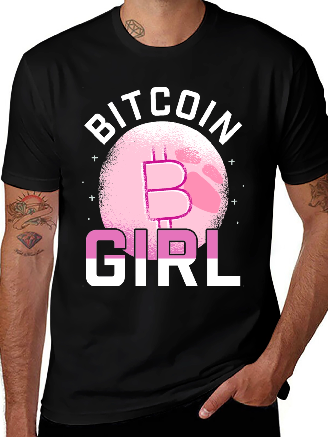 Bitcoin Girl Graphic T-Shirt - Crypto Fan Fashion