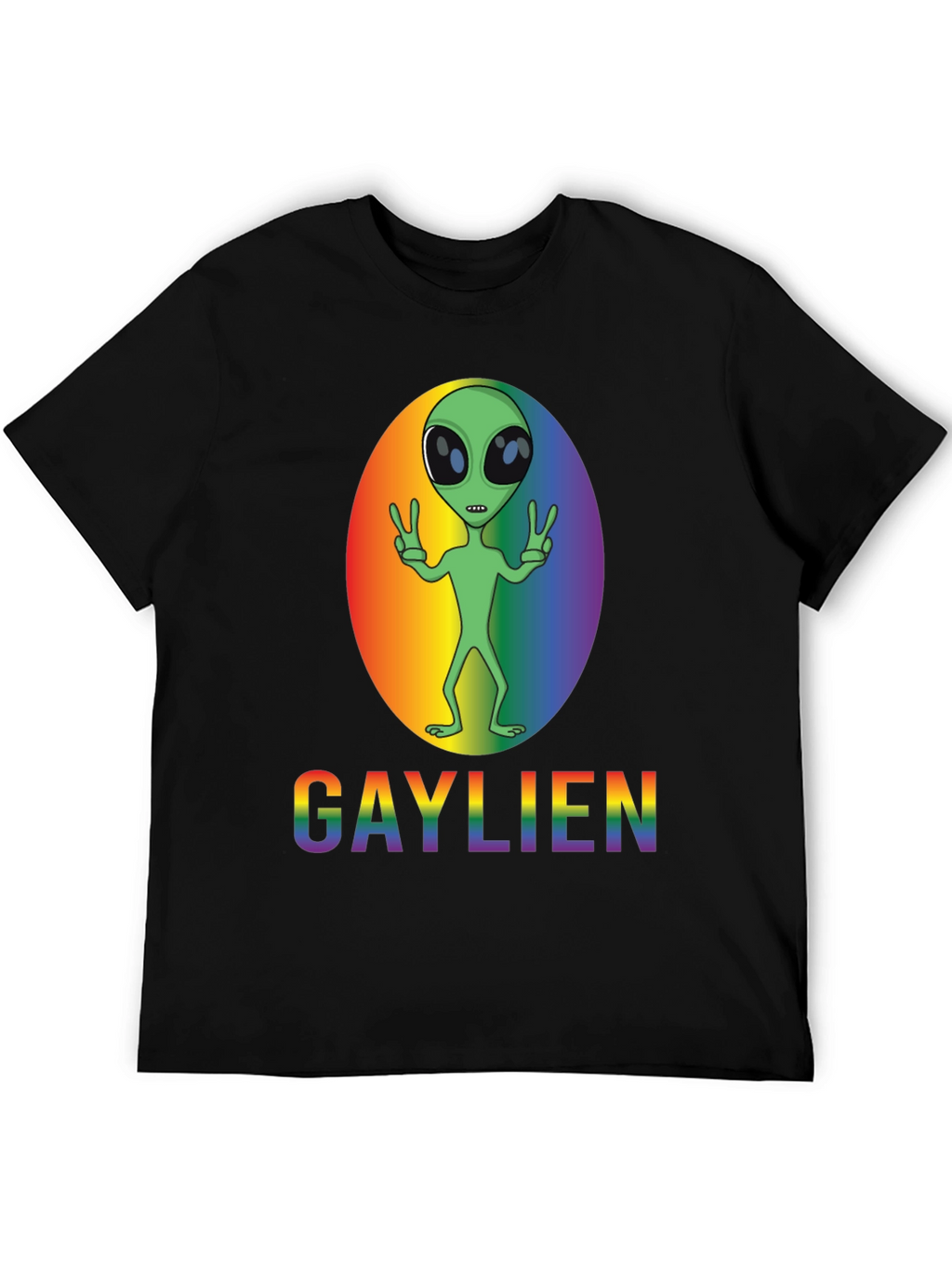 Gaylien Pride T-Shirt - LGBT Alien Rainbow Tee