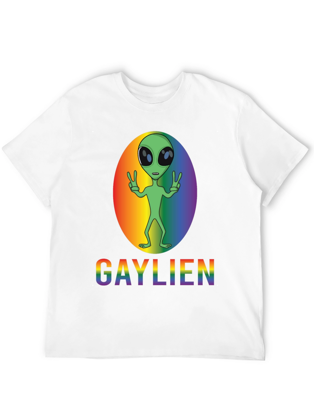 Gaylien Pride T-Shirt - LGBT Alien Rainbow Tee
