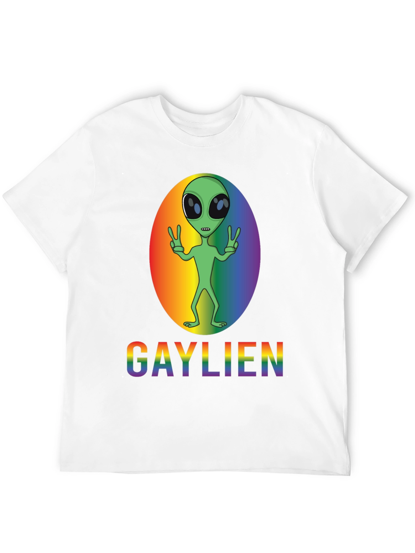 Gaylien Pride T-Shirt - LGBT Alien Rainbow Tee