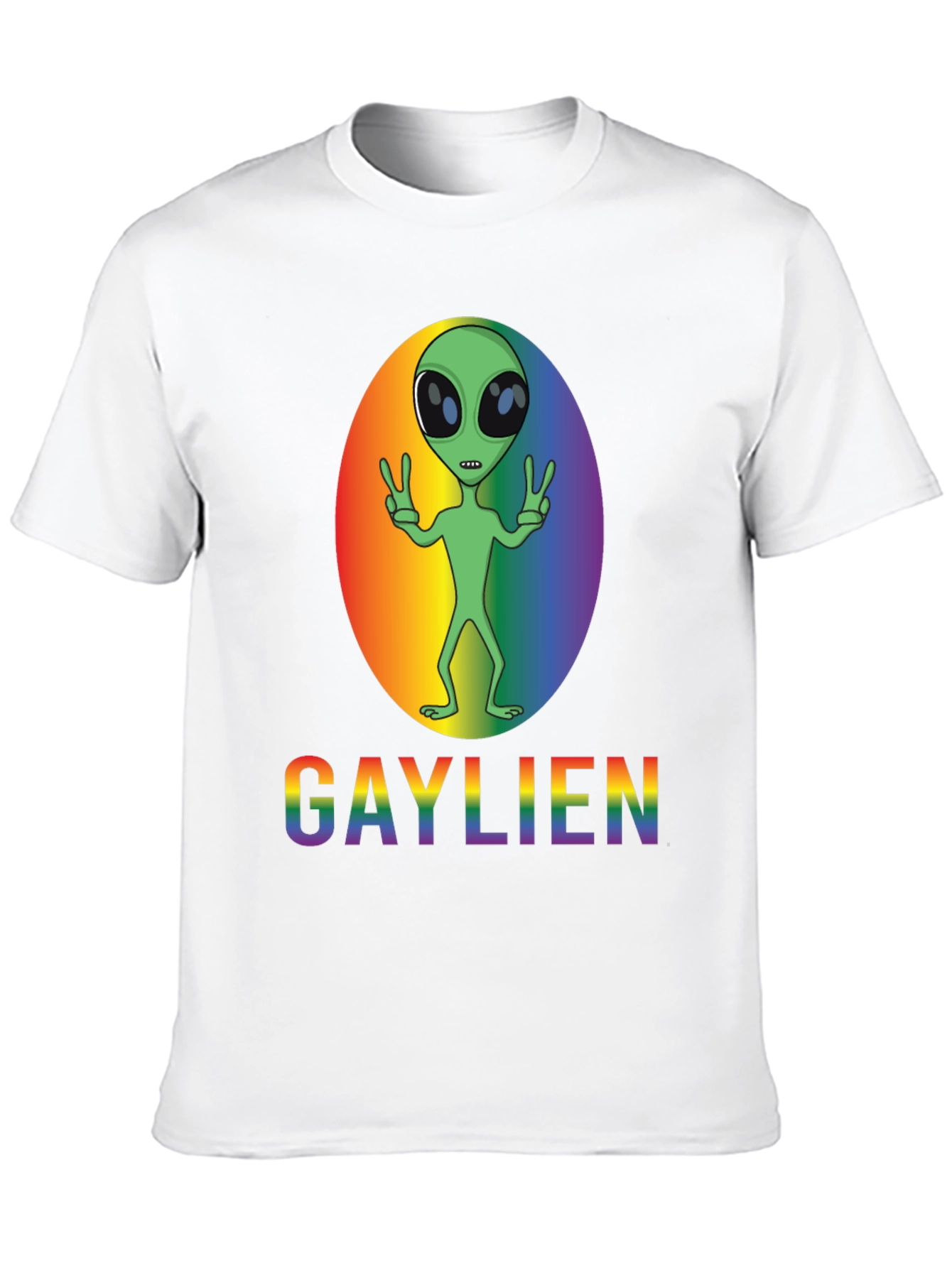 Gaylien Pride T-Shirt - LGBT Alien Rainbow Tee