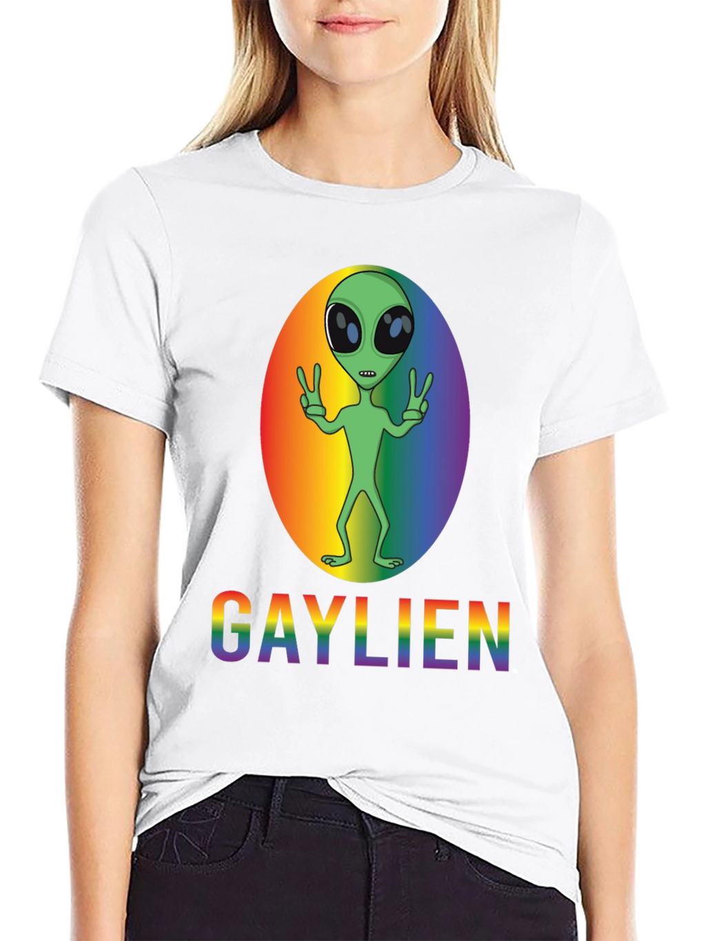 Gaylien Pride T-Shirt - LGBT Alien Rainbow Tee
