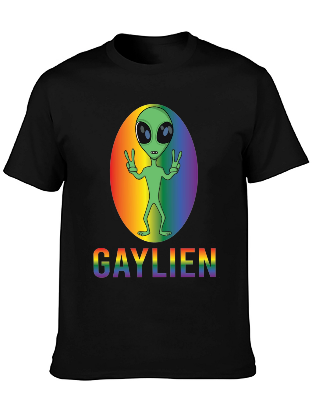 Gaylien Pride T-Shirt - LGBT Alien Rainbow Tee
